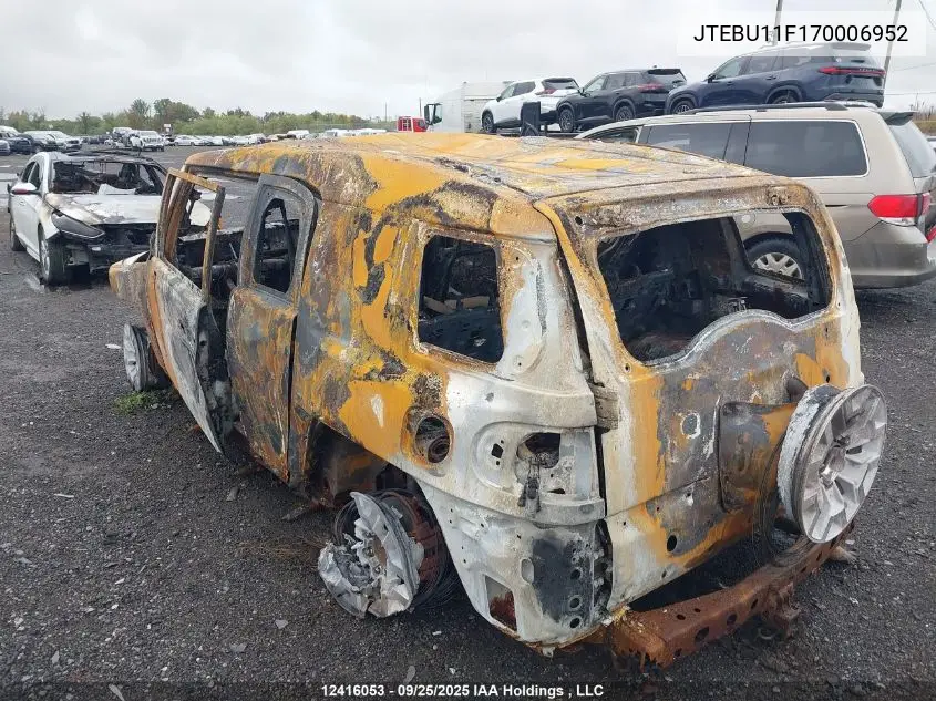 JTEBU11F170006952 2007 Toyota Fj Cruiser