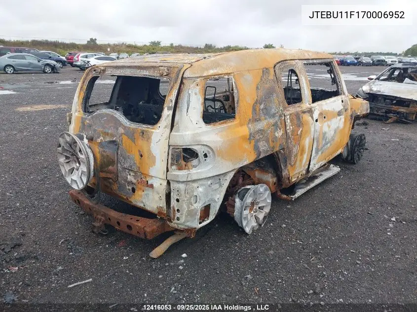 JTEBU11F170006952 2007 Toyota Fj Cruiser