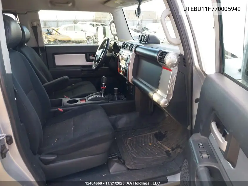 JTEBU11F770005949 2007 Toyota Fj Cruiser