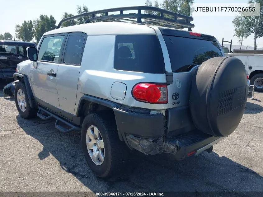 JTEBU11F770026655 2007 Toyota Fj Cruiser