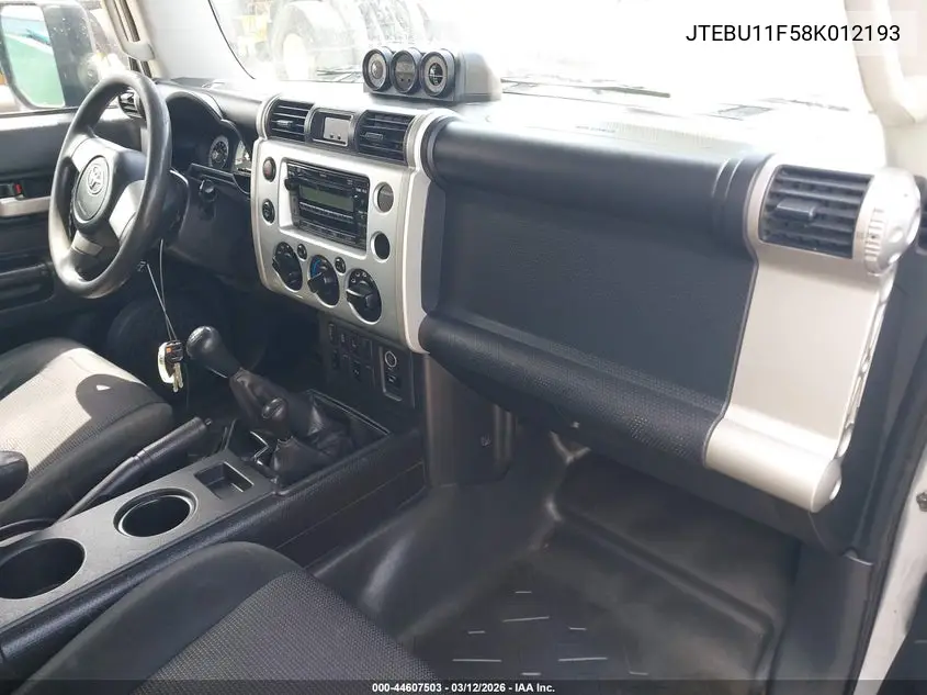 JTEBU11F58K012193 2008 Toyota Fj Cruiser