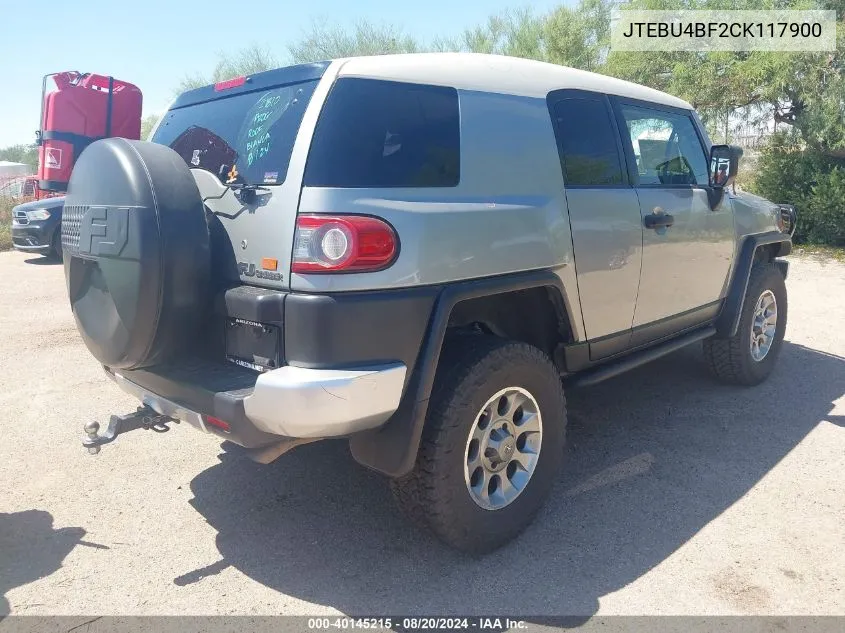 JTEBU4BF2CK117900 2012 Toyota Fj Cruiser