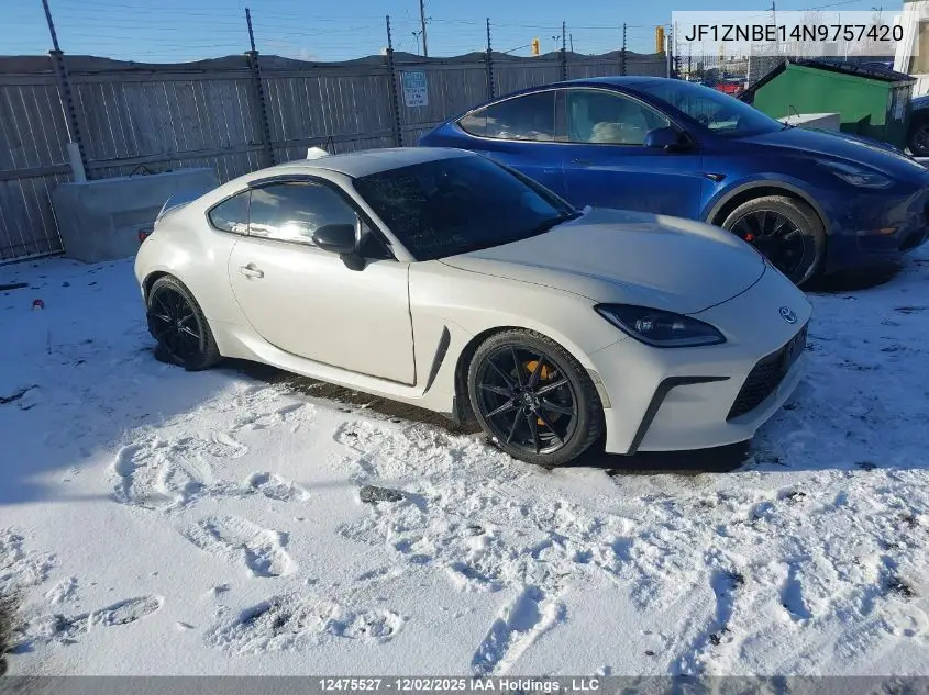 JF1ZNBE14N9757420 2022 Toyota Gr86 Premium