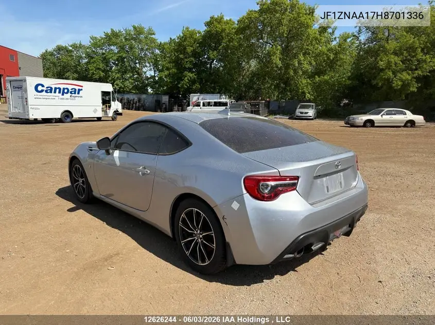 2017 Toyota 86 Special Edition VIN: JF1ZNAA17H8701336 Lot: 12626244