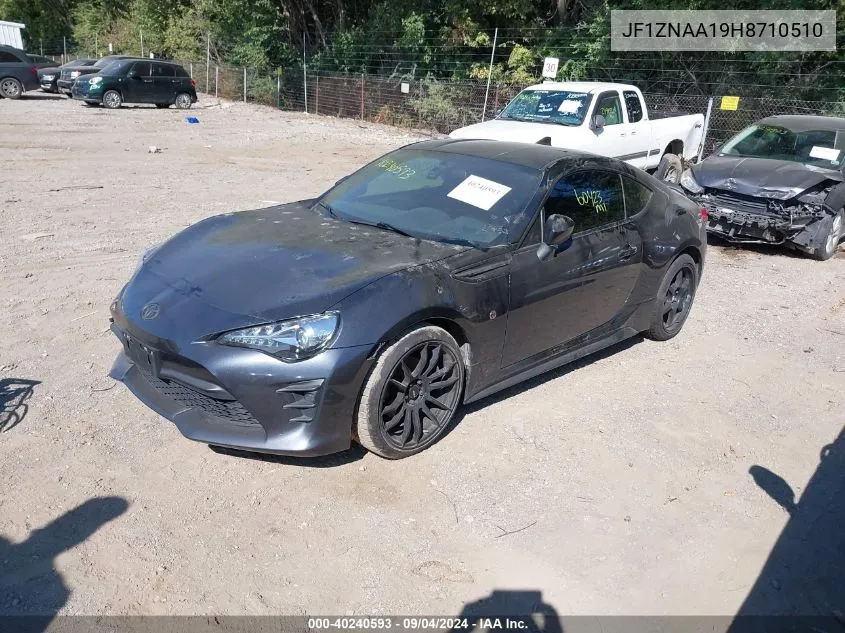 JF1ZNAA19H8710510 2017 Toyota 86 Special Edition