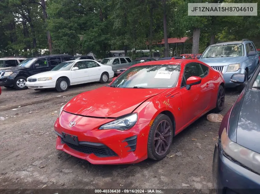 JF1ZNAA15H8704610 2017 Toyota 86