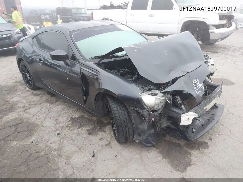 JF1ZNAA18J9700017 2018 Toyota 86