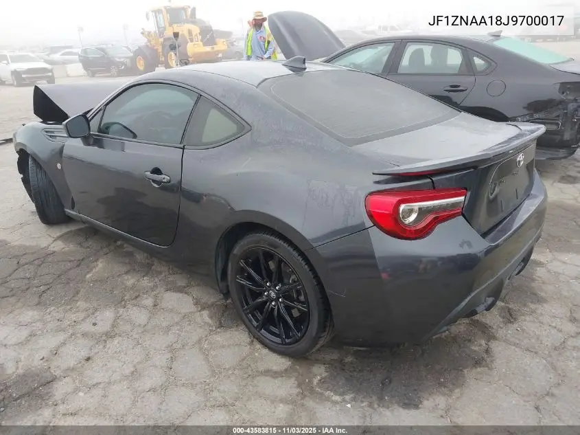 JF1ZNAA18J9700017 2018 Toyota 86