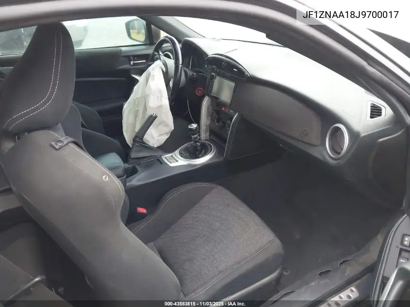 JF1ZNAA18J9700017 2018 Toyota 86