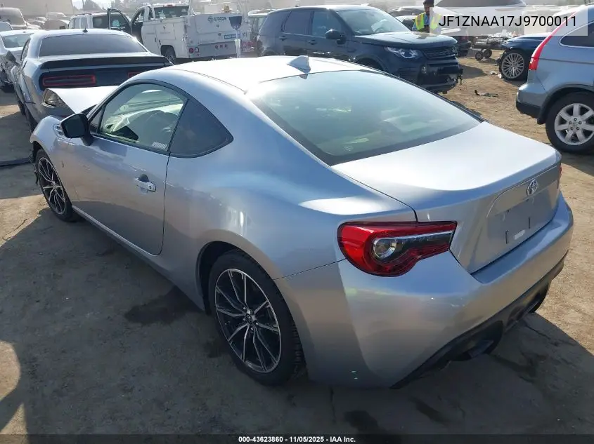 JF1ZNAA17J9700011 2018 Toyota 86
