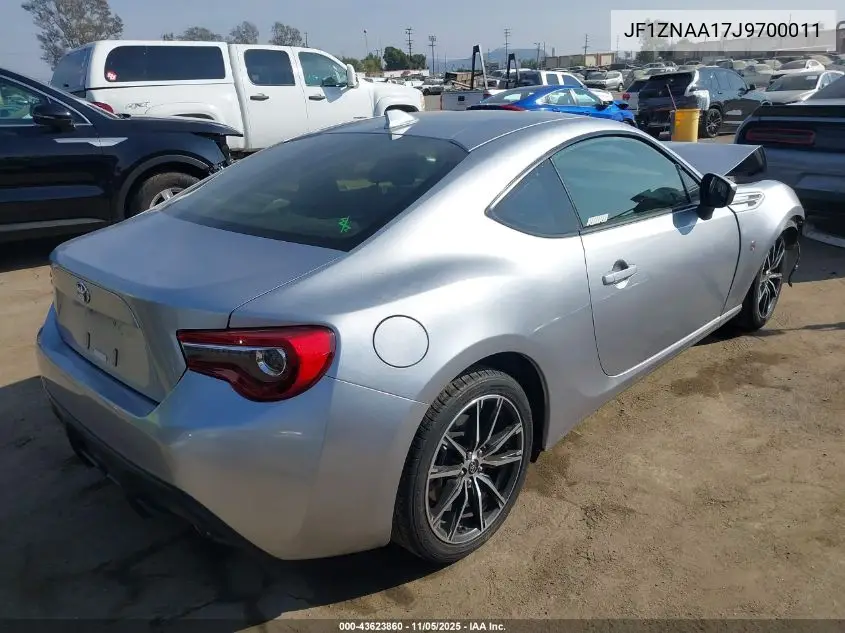 JF1ZNAA17J9700011 2018 Toyota 86