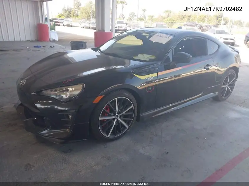 JF1ZNAE17K9702482 2019 Toyota 86 Trd Se