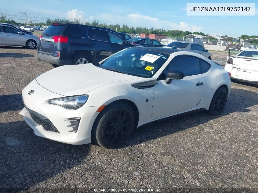 JF1ZNAA12L9752147 2020 Toyota 86