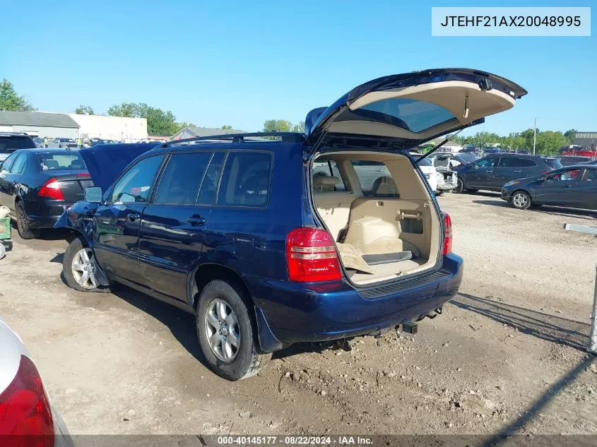 JTEHF21AX20048995 2002 Toyota Highlander Limited V6