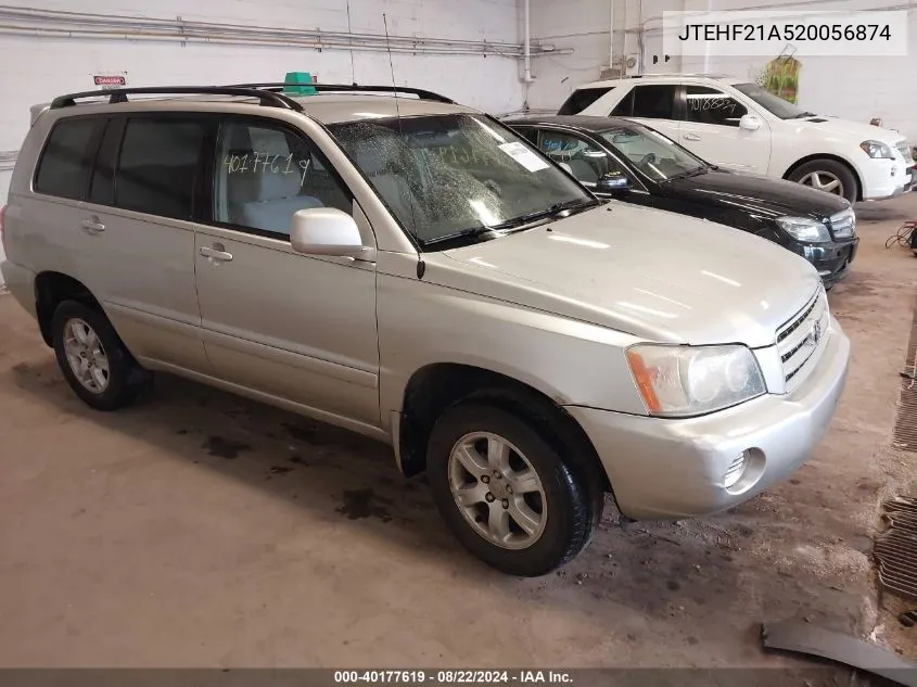 JTEHF21A520056874 2002 Toyota Highlander Limited V6/V6