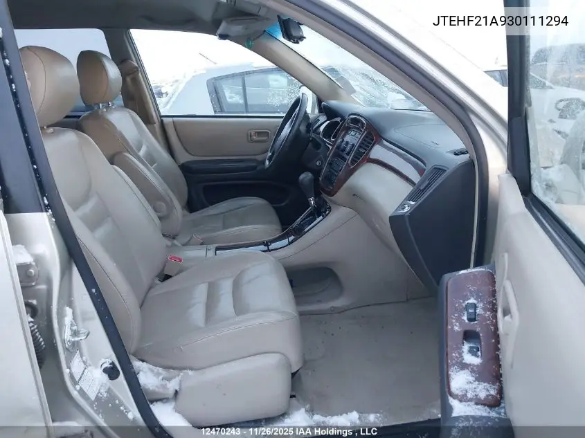 JTEHF21A930111294 2003 Toyota Highlander Limited