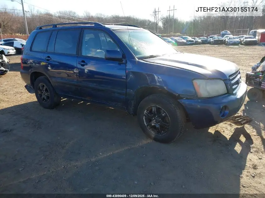 JTEHF21AX30155174 2003 Toyota Highlander V6