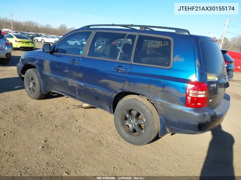 JTEHF21AX30155174 2003 Toyota Highlander V6