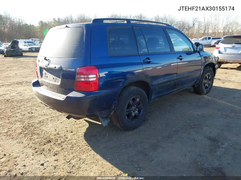 JTEHF21AX30155174 2003 Toyota Highlander V6