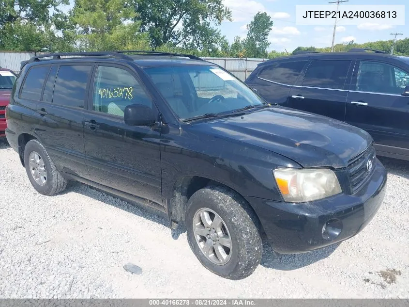 JTEEP21A240036813 2004 Toyota Highlander Limited V6/V6