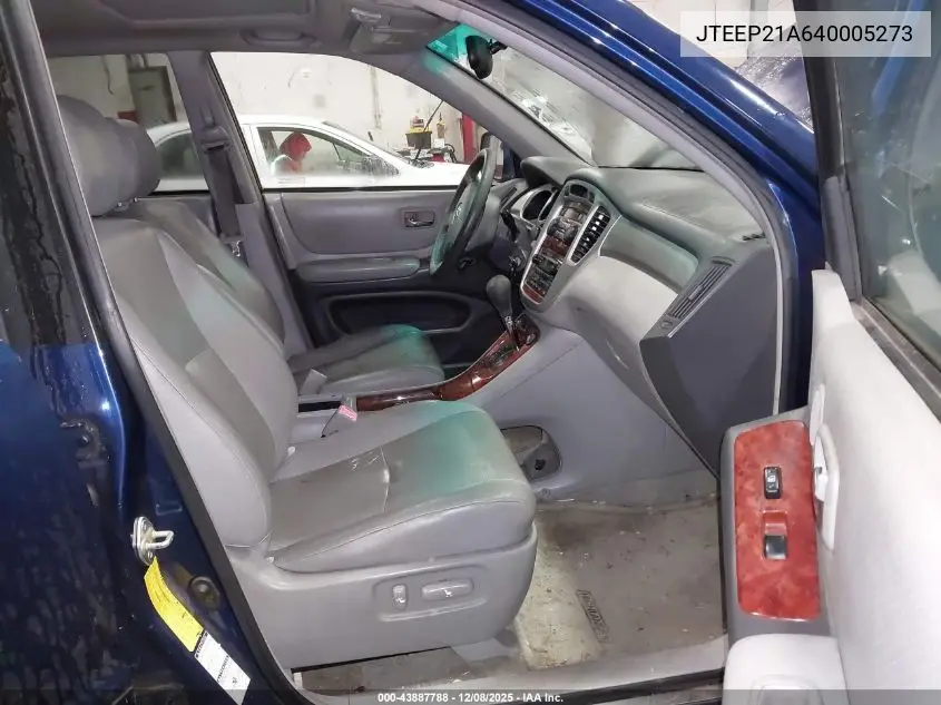 JTEEP21A640005273 2004 Toyota Highlander Limited V6