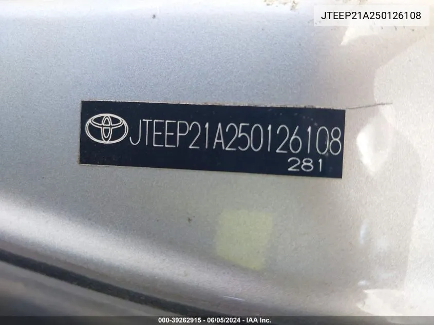 JTEEP21A250126108 2005 Toyota Highlander Limited V6