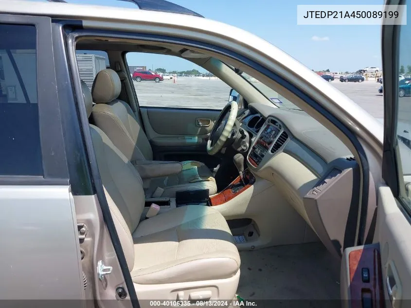 JTEDP21A450089199 2005 Toyota Highlander Limited V6