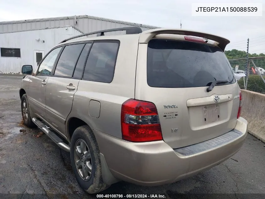 JTEGP21A150088539 2005 Toyota Highlander V6