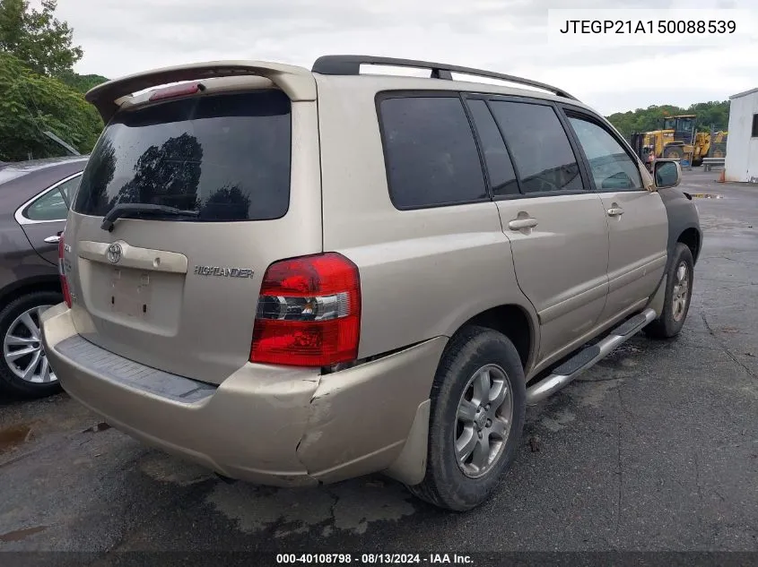 JTEGP21A150088539 2005 Toyota Highlander V6