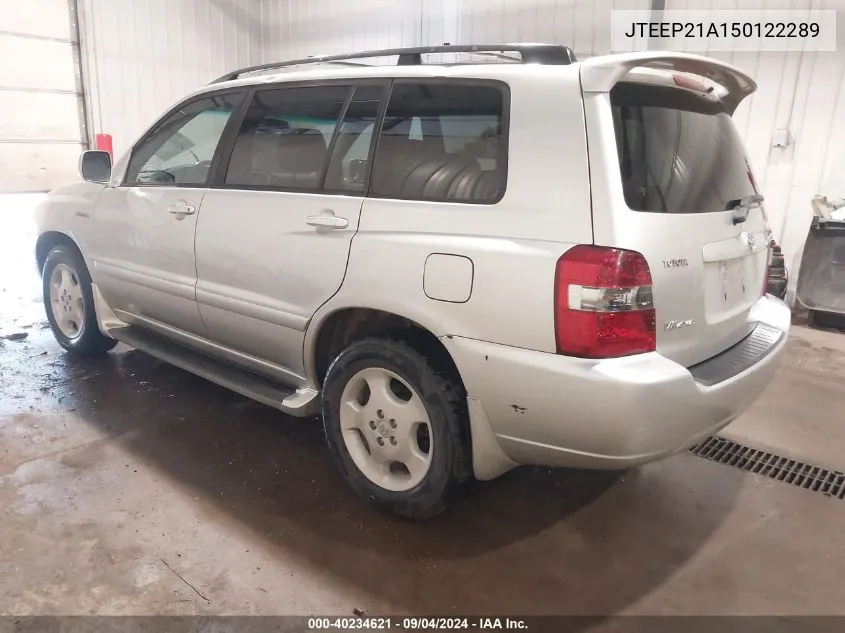 JTEEP21A150122289 2005 Toyota Highlander Limited V6