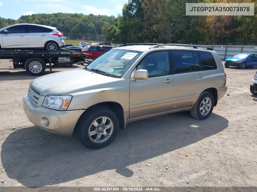 JTEGP21A350073878 2005 Toyota Highlander V6