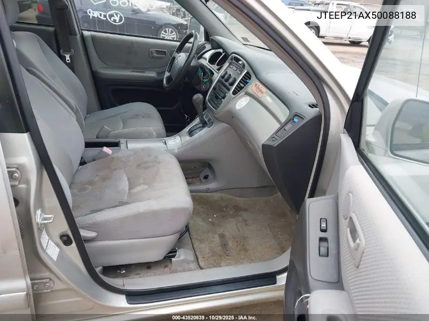 JTEEP21AX50088188 2005 Toyota Highlander V6