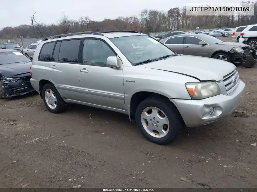 JTEEP21A150070369 2005 Toyota Highlander Limited V6