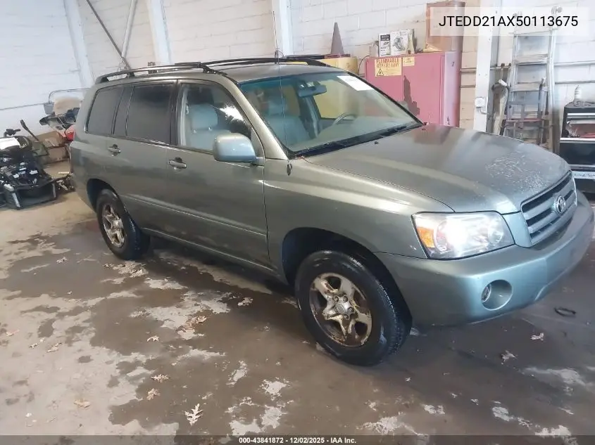 JTEDD21AX50113675 2005 Toyota Highlander