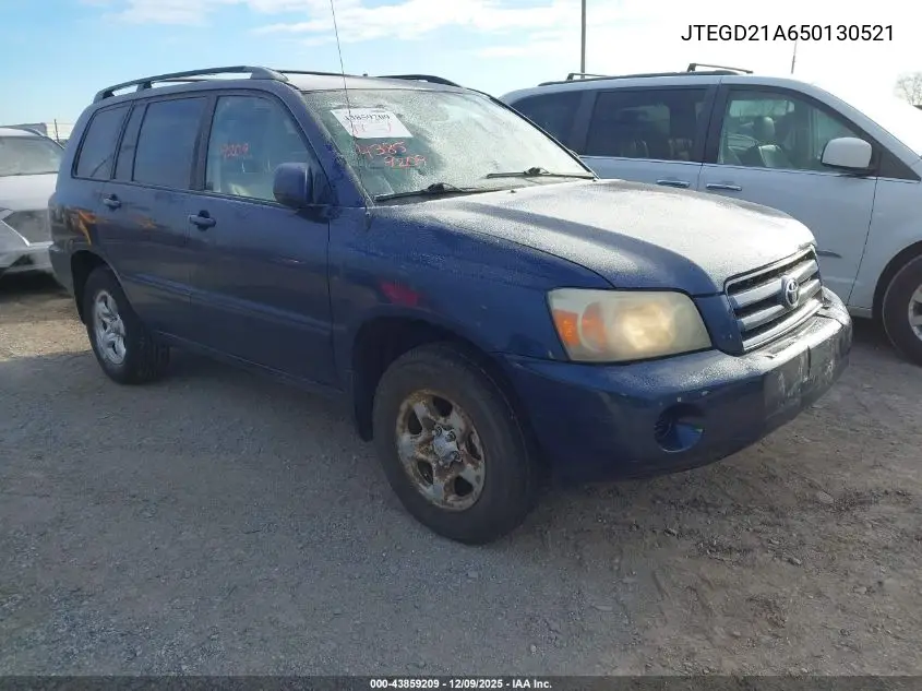 JTEGD21A650130521 2005 Toyota Highlander