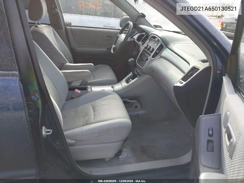 JTEGD21A650130521 2005 Toyota Highlander
