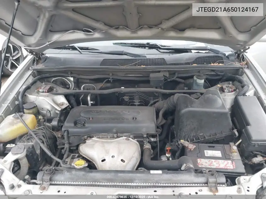 JTEGD21A650124167 2005 Toyota Highlander