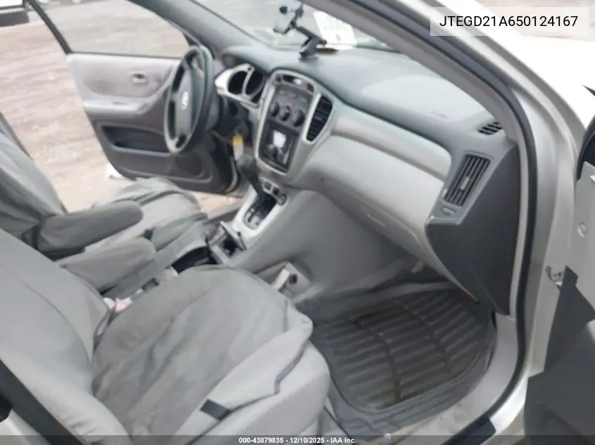 JTEGD21A650124167 2005 Toyota Highlander