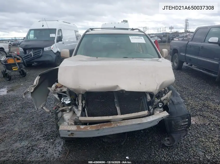 JTEHD21A650037308 2005 Toyota Highlander