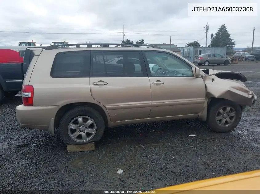 JTEHD21A650037308 2005 Toyota Highlander