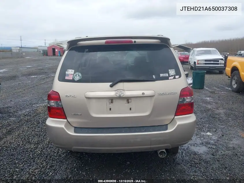 JTEHD21A650037308 2005 Toyota Highlander