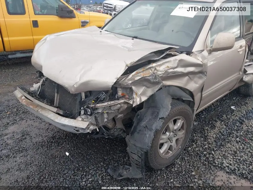 JTEHD21A650037308 2005 Toyota Highlander