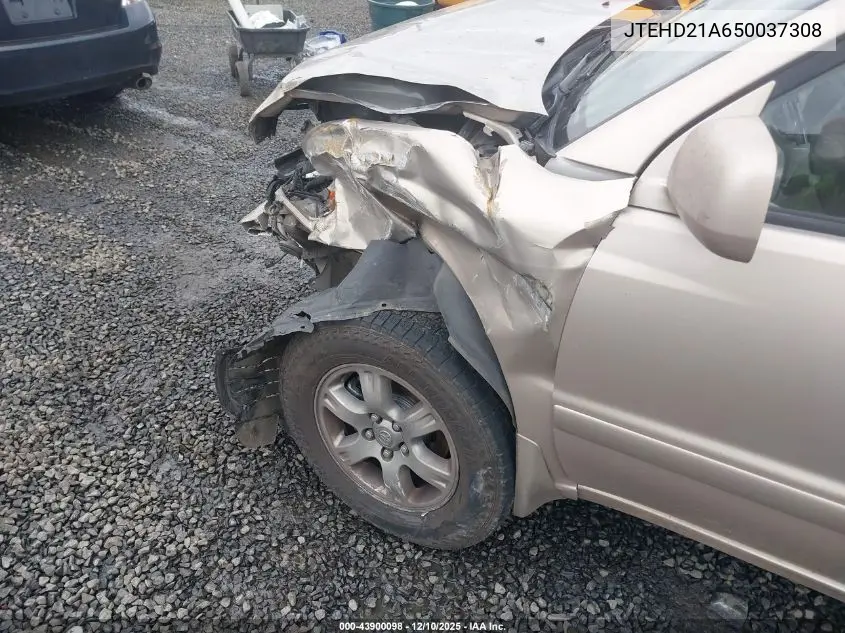 JTEHD21A650037308 2005 Toyota Highlander