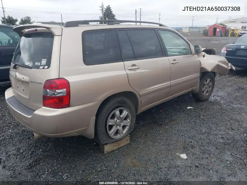 JTEHD21A650037308 2005 Toyota Highlander