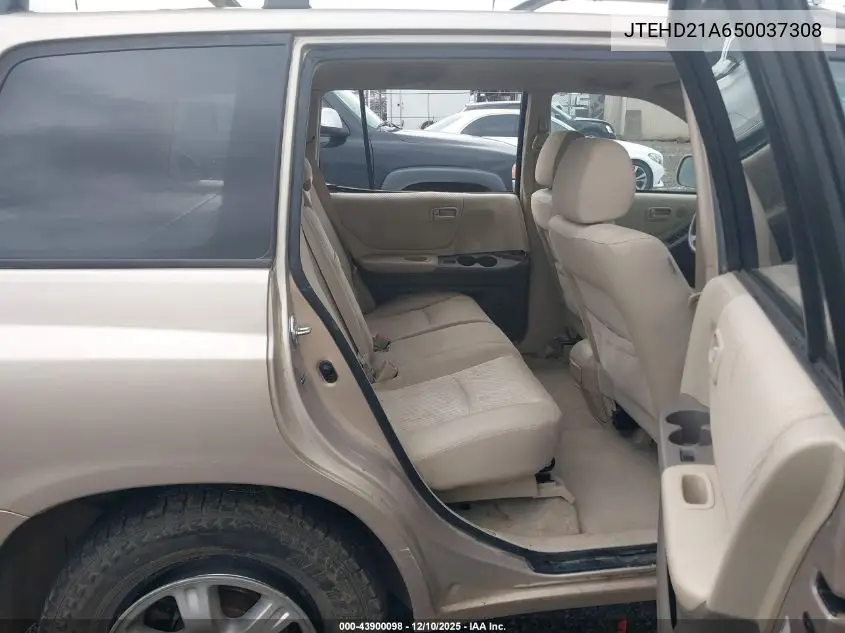 JTEHD21A650037308 2005 Toyota Highlander