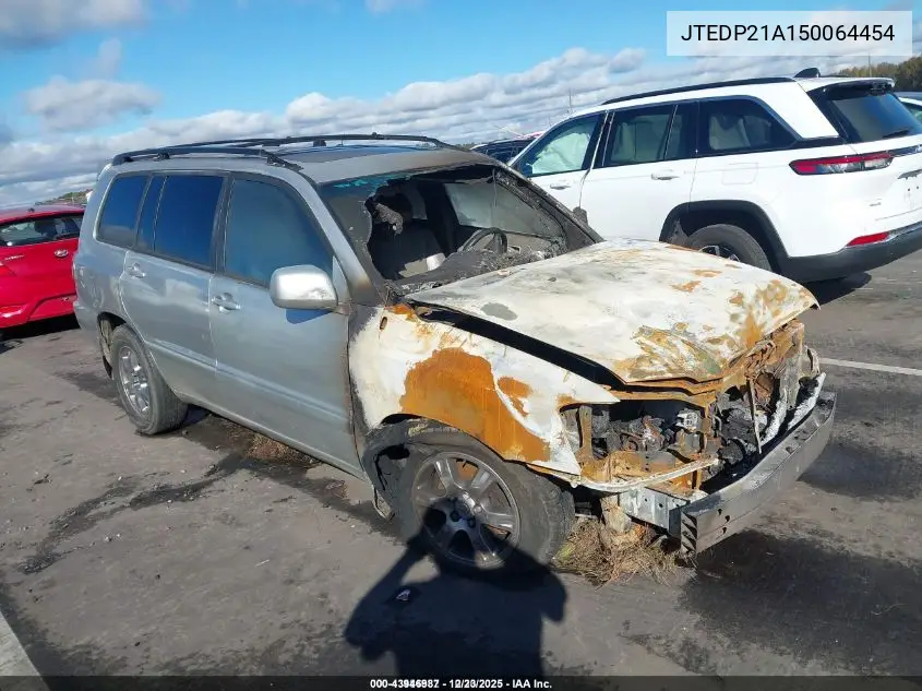 JTEDP21A150064454 2005 Toyota Highlander V6