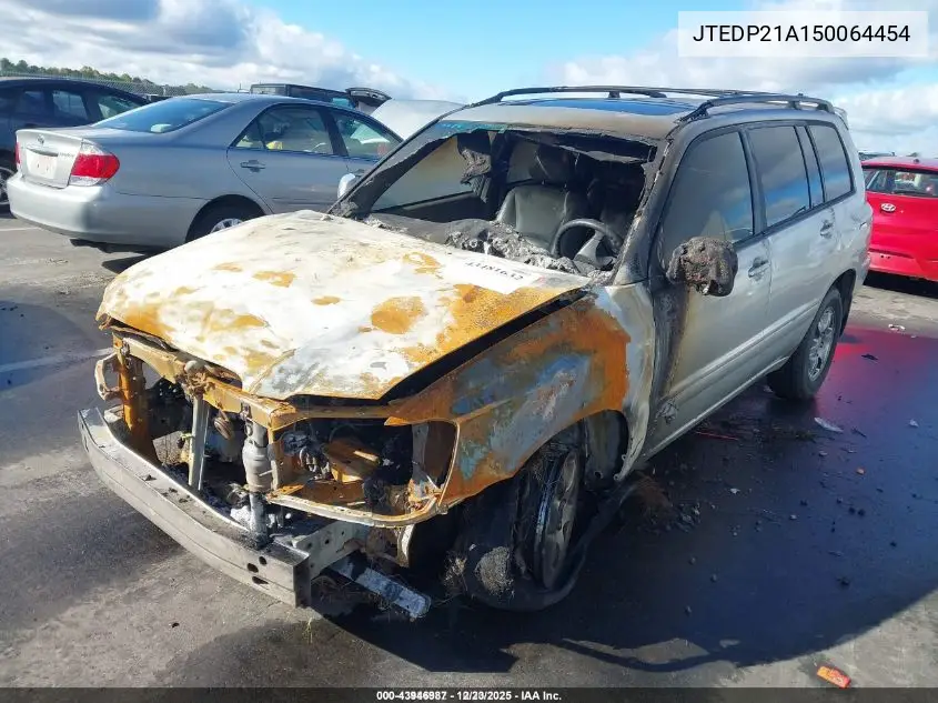 JTEDP21A150064454 2005 Toyota Highlander V6
