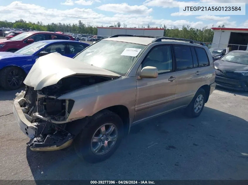 JTEGP21A560123584 2006 Toyota Highlander V6