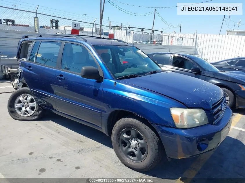 JTEGD21A060143041 2006 Toyota Highlander