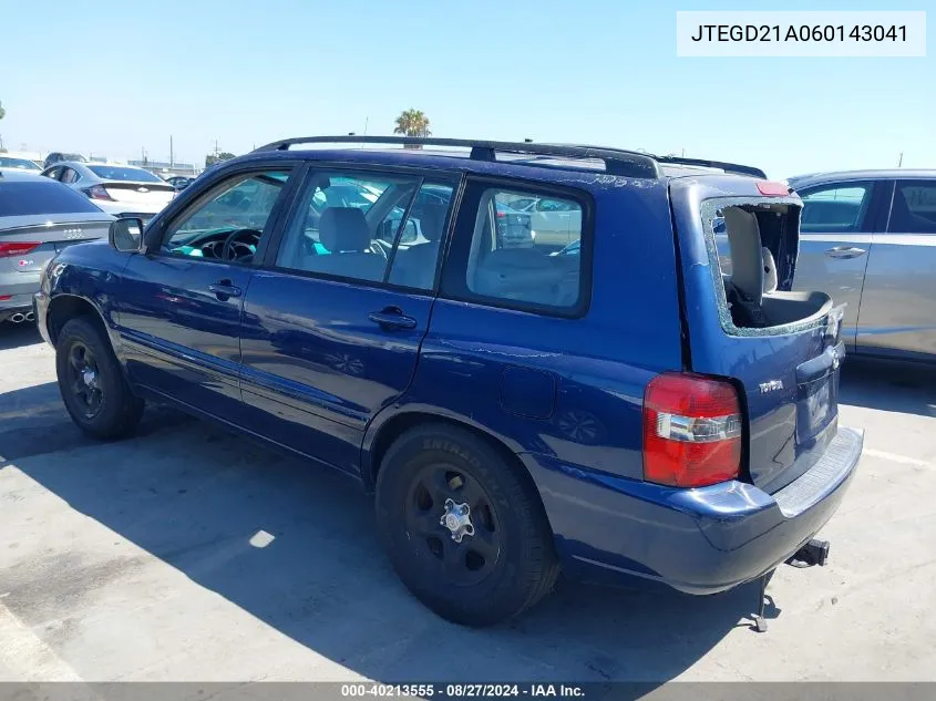 JTEGD21A060143041 2006 Toyota Highlander